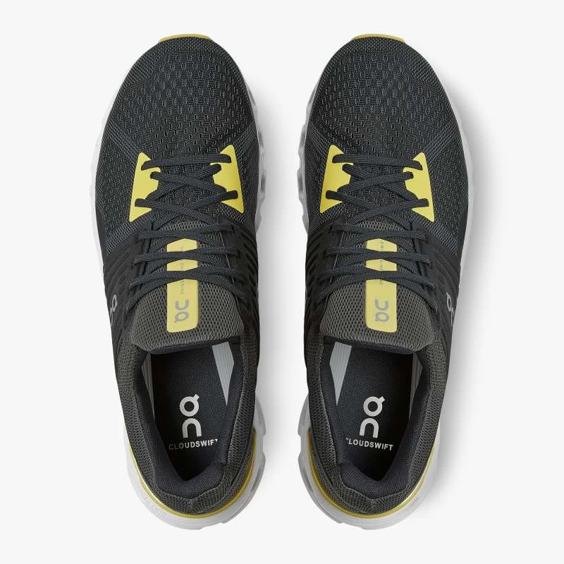 'On Running' Men's Cloudswift - Magnet / Citron 4 'On Running' Men's Cloudswift - Magnet / Citron - Image 2