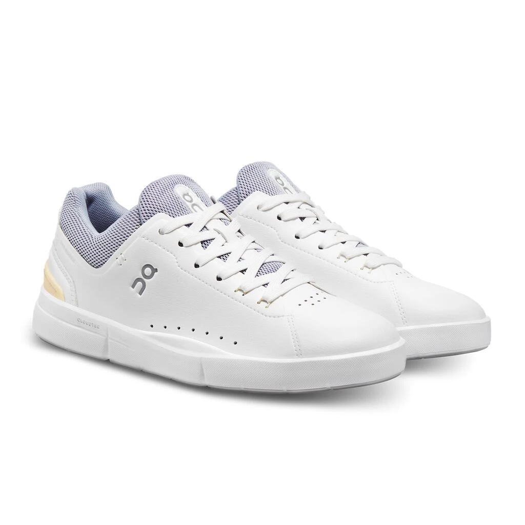 'On Running' Women's THE ROGER Advantage 1 Tennis Sneaker - White / Tempest 7 'On Running' Women's THE ROGER Advantage 1 Tennis Sneaker - White / Tempest - Image 5